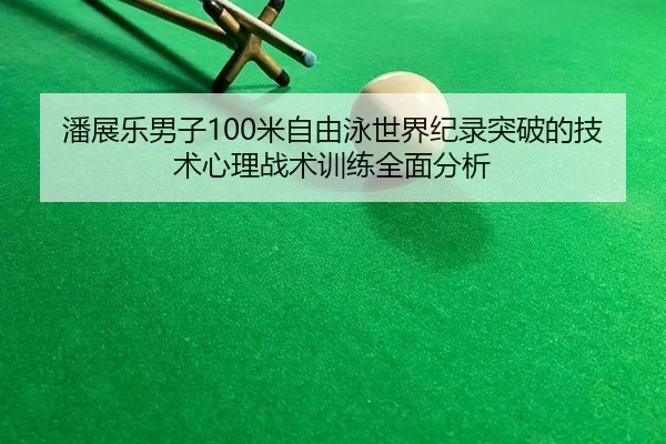 潘展乐男子100米自由泳世界纪录突破的技术心理战术训练全面分析